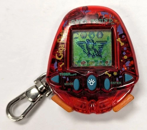 1997 Tiger Giga Pets Giga Pound Virtual Nano Pet - New Battery - Tested - Nice!