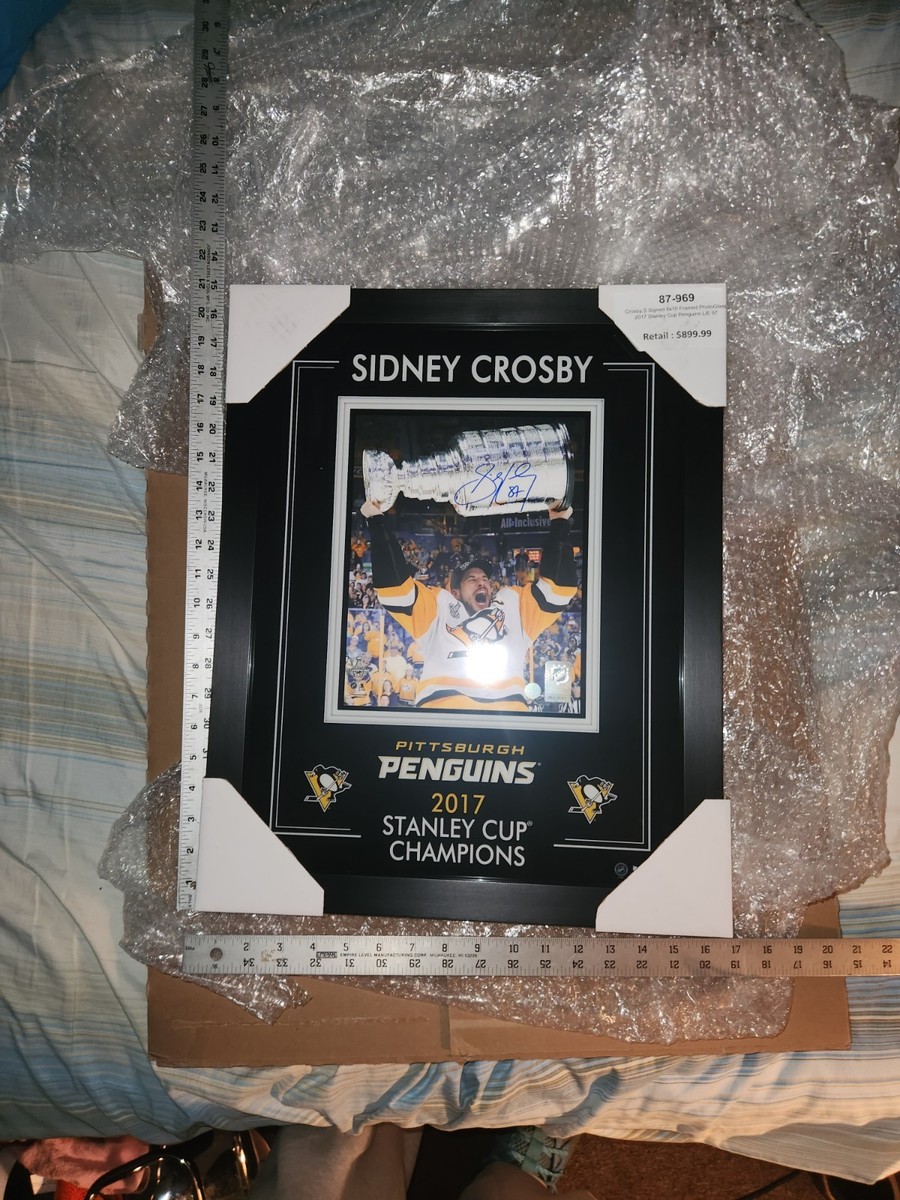 Sidney Crosby Penguins Autographed Signed 2017 Stanley Cup Raise