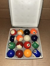 Mini Pool Ball Set 16 PCS 1.5 Resin Billiard Balls Mini Table