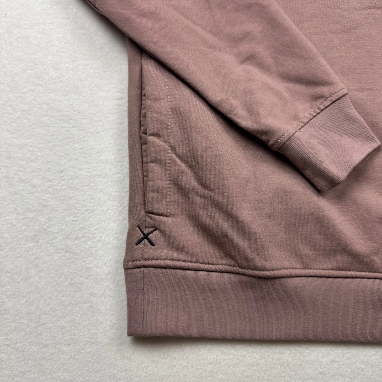 VETEMENTS Tagli Abbigliamento Hyperloop Felpa con Cappuccio Vestibilità Classica Malva Taupe Rosa Uomo Taglia S Small