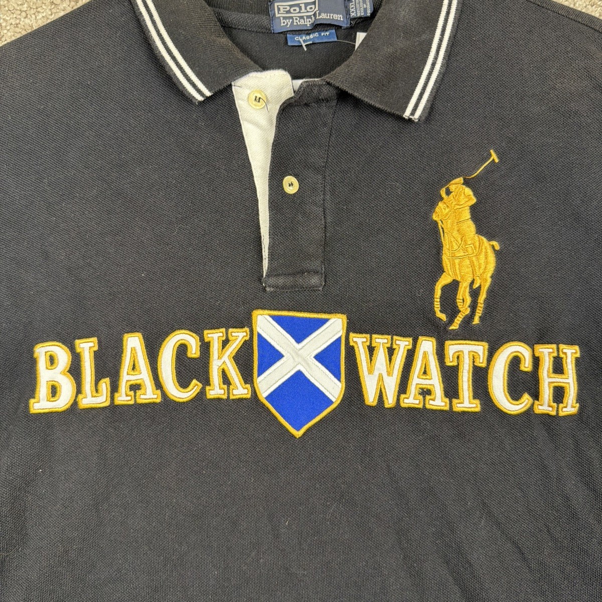 l*0様 ラルフローレン BLACK WATCH POLO TEAM♦ビッグポニ BlackWatch Classic Fit Polo