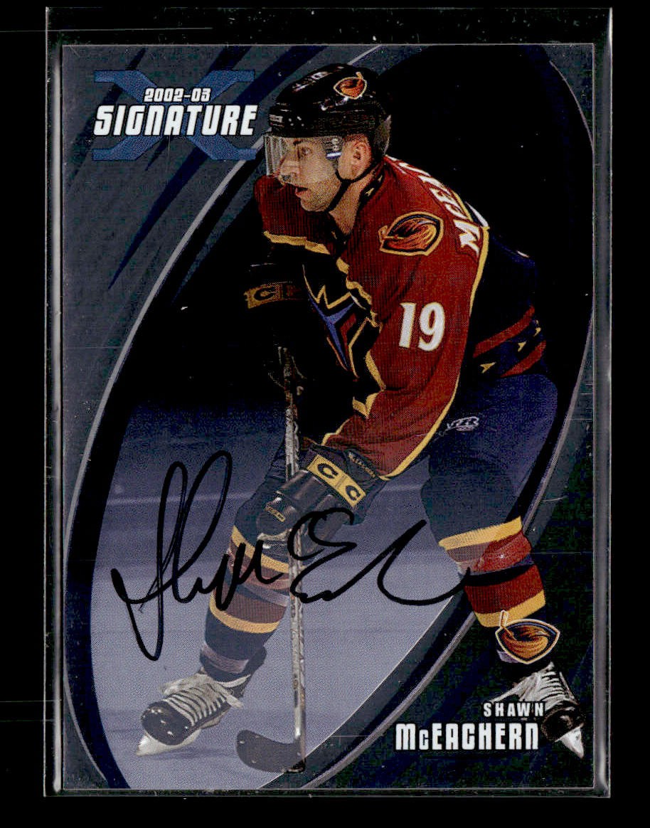 2002-03 Be a Player Signature Series #079 Shawn McEachern Autographs