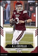 2021 Score #391 K.J. Costello RC 8 - NM/MT