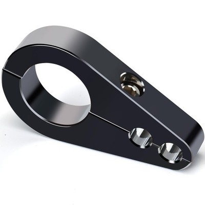 1'' Handlebar Clips or Frame Dual Hole Throttle Clutch Cable Brake Line Clamp ...