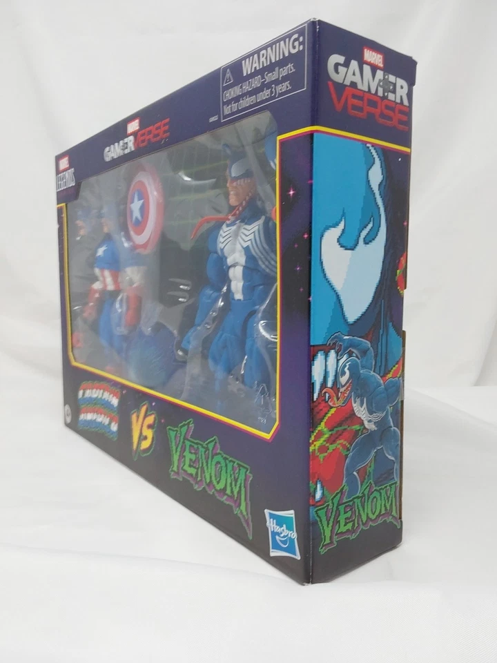 Marvel Capcom Legends Gamerverse Capitán América Vs Veneno Azul Paquete de 2 Foto 2 de 4