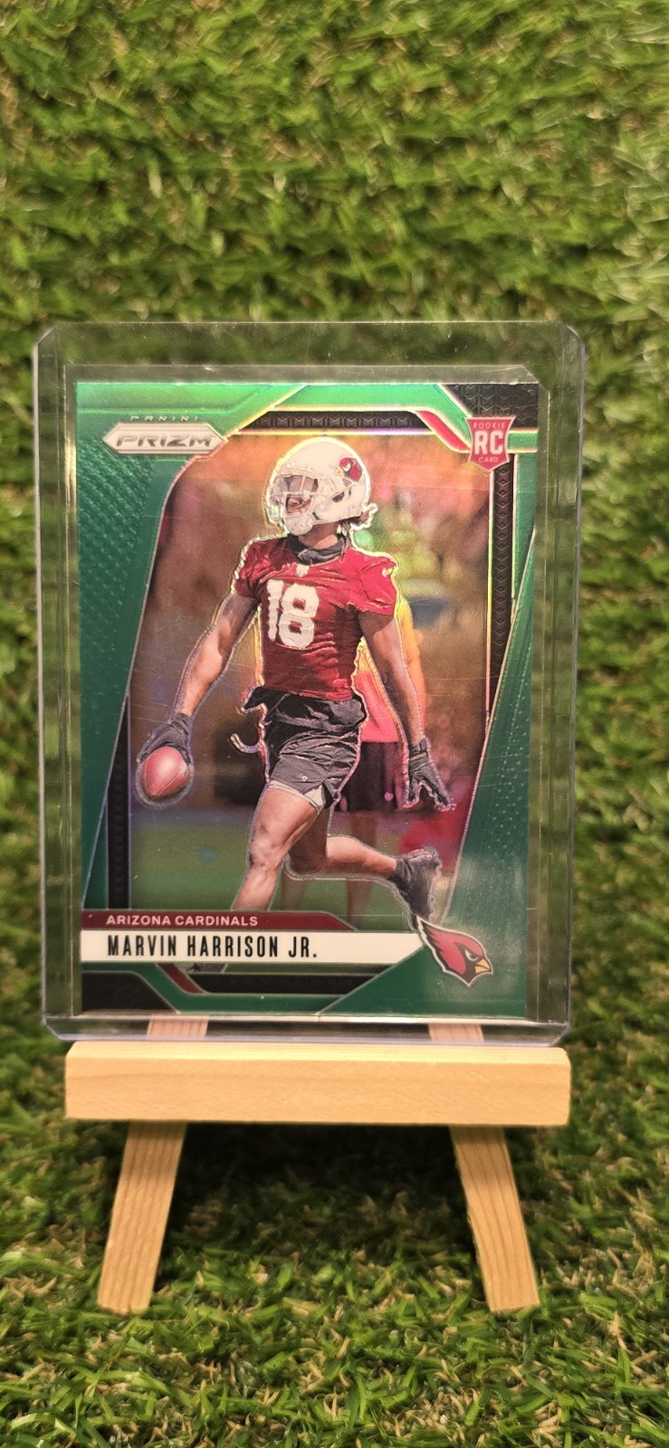 2024 Panini Prizm - Rookies Marvin Harrison Jr. #375 Green Prizm (RC)