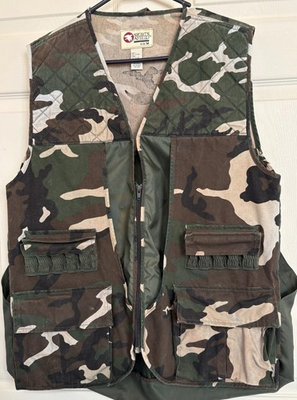 #ad Sport’s Afield Hunting Shooting Vest Men’s Medium Bird Pouch Ammo Loops Padded $25.00