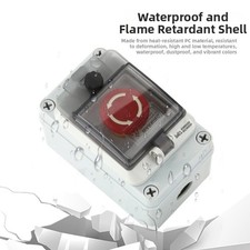 Outdoor ABS Waterproof Button Control Box Switch Box with Dustproof Design