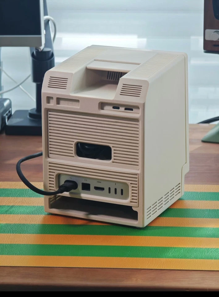 Retro Macintosh-Style Case for Mac Mini M4 with 5" Screen & Storage (Pre-Order) - Image 4 of 4