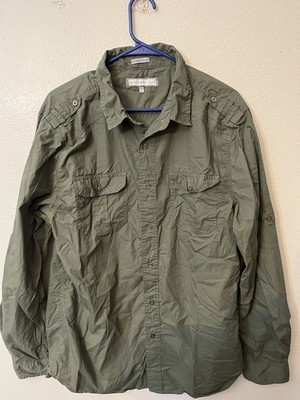PD & C Shirt Men's Extra Extra Large Green Long Sleeve Button Up Casual 2XL