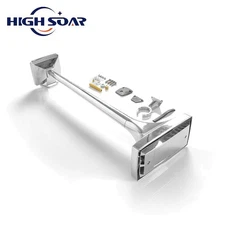 25" Rectangular Air Horn Truck Trumpet Loud Single Tone Roof 12V/24V