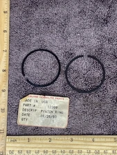 (2) Homelite 12309 450 Piston Rings New Old Stock Genuine OEM Replacements