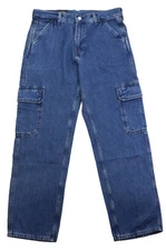 Levi's Premium 568 Cargo Jeans Men's Sizes Loose Straight Fit Denim 100% Cotton