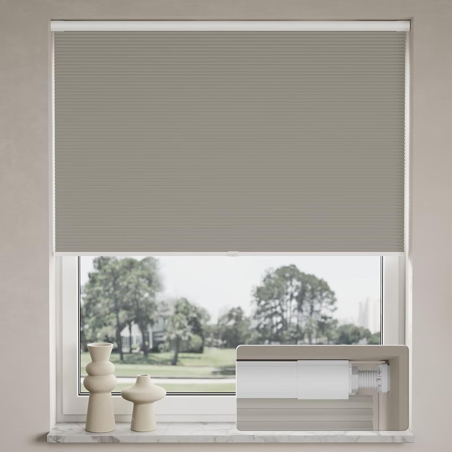 - No Drill, Room Darkening, 36"x72", Gray