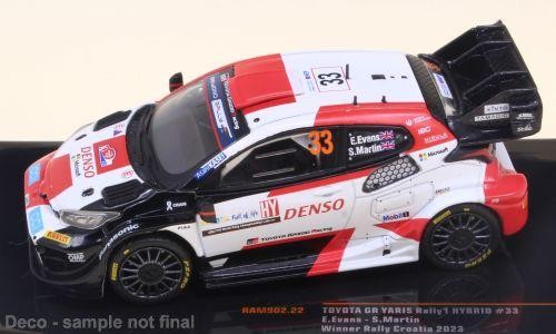 Ixo 1:43 Toyota Yaris, No.33, WRC1, Rally Croatia, A.Evans/S.Martin, 2023-image
