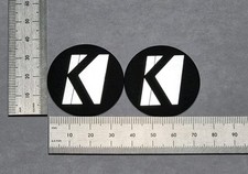 Kicker Speaker  Equipment 1.5" Badge Logo Emblem Premium Silver With Adhesive