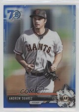 2017 Bowman Chrome Prospects Blue Refractor 70th Anniversary Andrew Suarez fm0