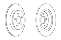 2 St. Ferodo Bremsscheibe Premier Coat+ Disc DDF1227C
