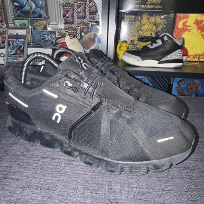Men's On Cloud 5 Waterproof, All Black Size 8