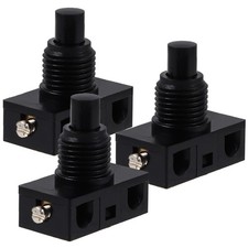 3 Pcs Small Push Button Switch Normally Closed Replacement Buttons Bulk