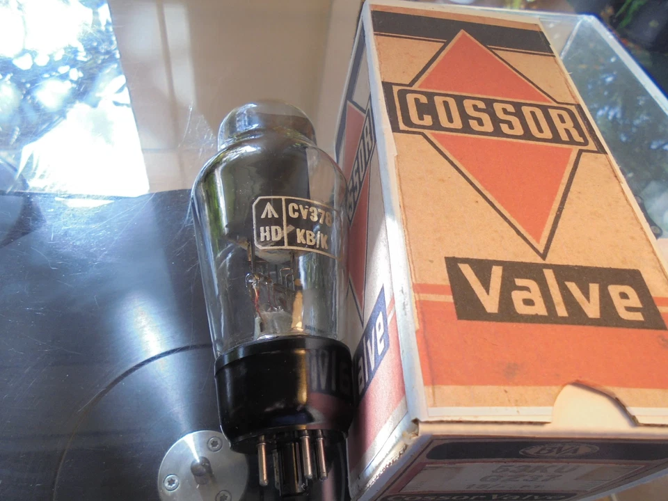 GEC COSSOR GZ37 CV378 NOS BRITISH VINTAGE ONE NEW OLD STOCK RECTIFIER VALVE TUBE - Image 2 of 4