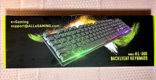 e-gaming AL-006 Rainbow LED Effect Keyboard w/Backlight 104 Waterproof Keycaps