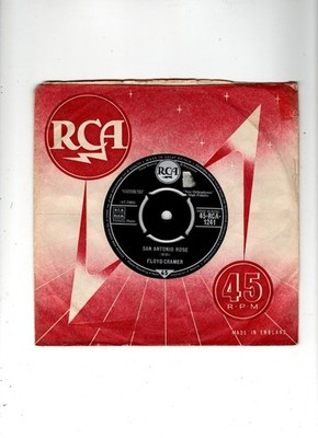 FLOYD CRAMER - SAN ANTONIO ROSE /I CAN JUST IMAGINE. UK 1961 ORIG 7'' & CO/SL. EX
