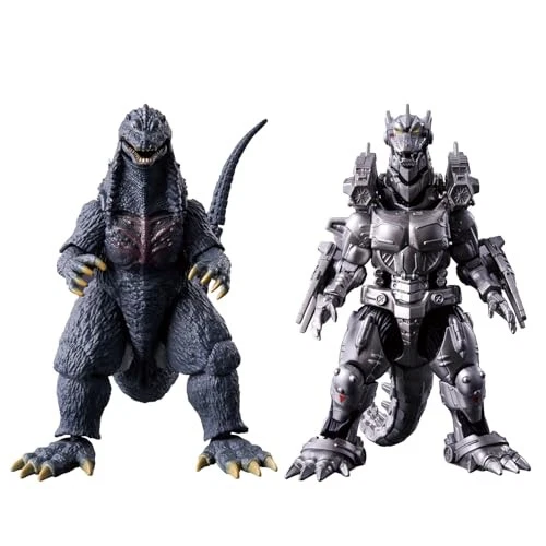 BANDAI Godzilla Action Figure Godzilla 2003 vs MFS-3 Type 3 Custom Battle Set