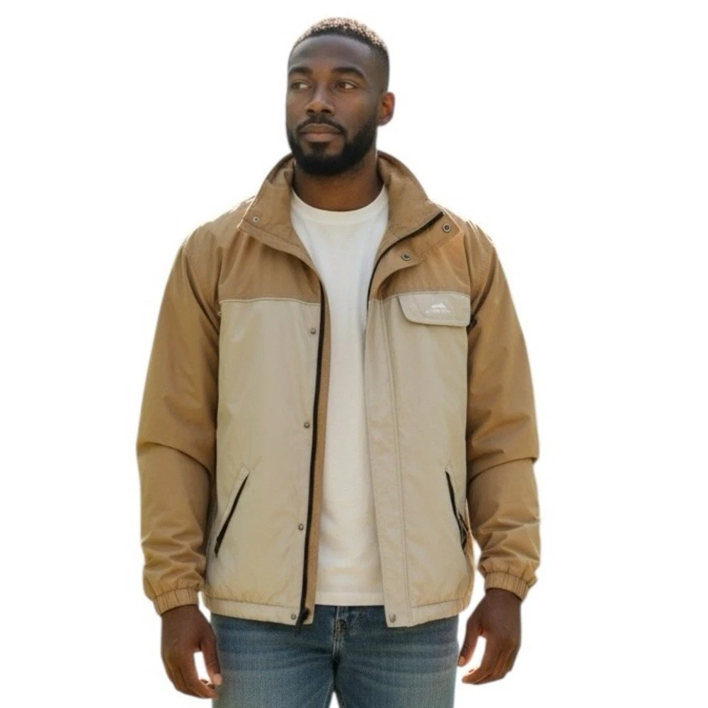 Spare Alpine Clothing Tan Waterproof Winter Jacket Mens Size Large