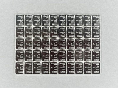 50 x 1-Gram SILVER 999 PURE Valcambi Combibar Swiss Bullion | eBay