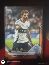 2025 MLS Topps NOW #81 Thomas Müller Muller 1st Goal Orange Foil /25 Ships ASAP