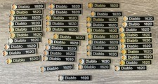 HO Train Station Signs Lot 43 Diablo 1620 Custom Vintage Metal Railroad