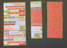  2511 CHRISTMAS SCRAPBOOK PAGE MAT SET CARD MAKING EPHEMERA JUNK JOURNAL - TONYA