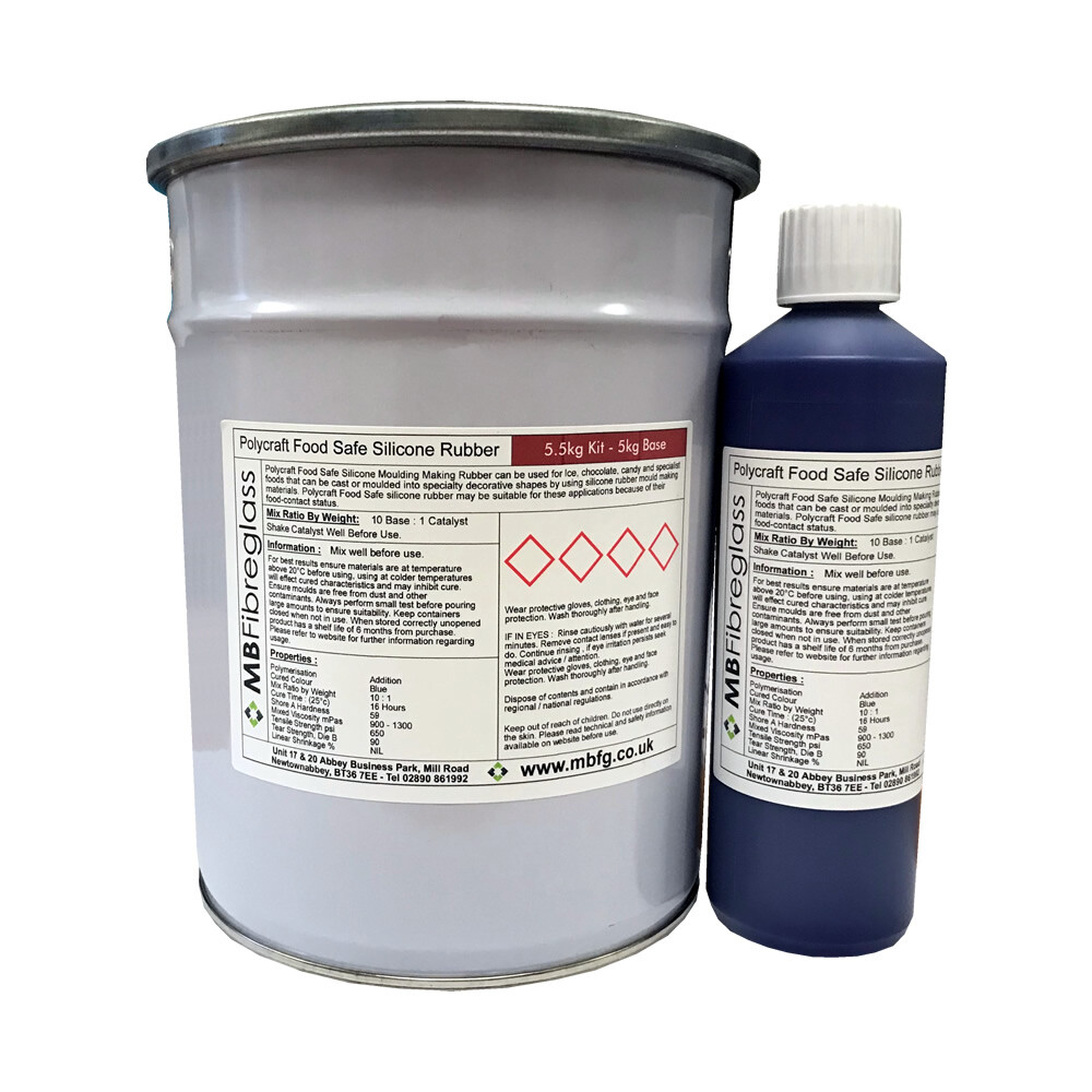 Polycraft Food Safe RTV Silicone Mould Making Rubber 5.5kg Kit