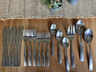Stainless Steel Flatware Silverware 18 Piece Set | Includes 3 Piece Serving Set