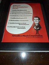 Olivia Newton-John, George Jones, Charlie Rich Original Promo Poster Ad Framed!