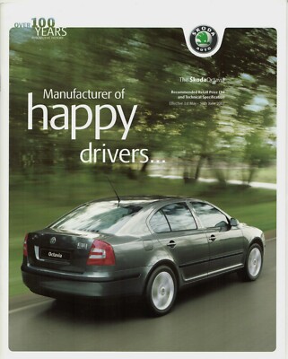 Skoda Octavia May-June 2007 UK Market Sales Brochure Hatchback Estate