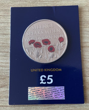 2017 Five Pound Coin, Change Checker. BU. Silence Speaks When Words Cannot.