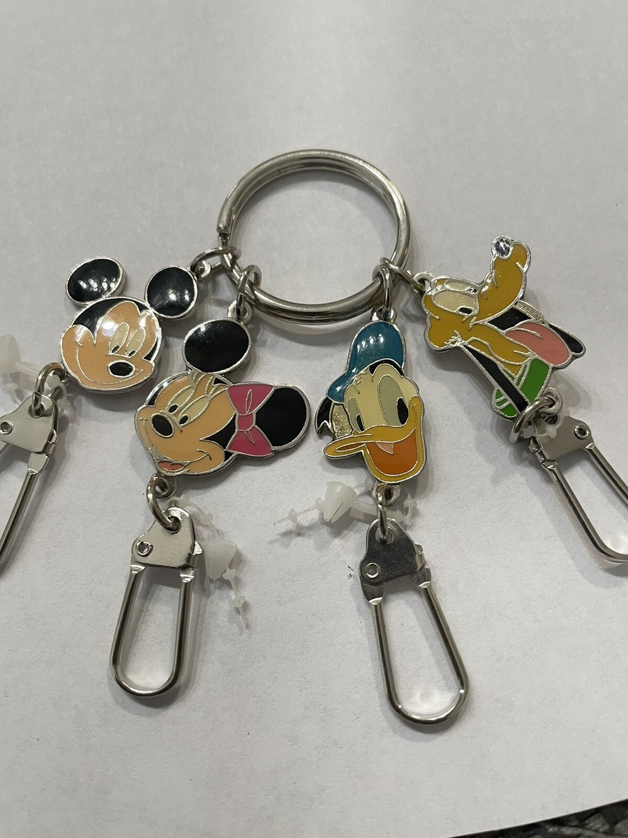 Disney Character Keychain Multi Key Holder Mickey Minnie Donald