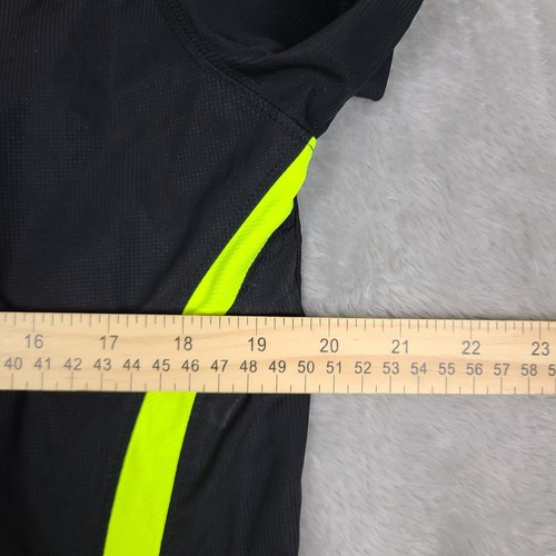 Under Armour Men's Small Black Neon Green Logo Quarter Zip Pullover Athletic - Picture 5 of 6