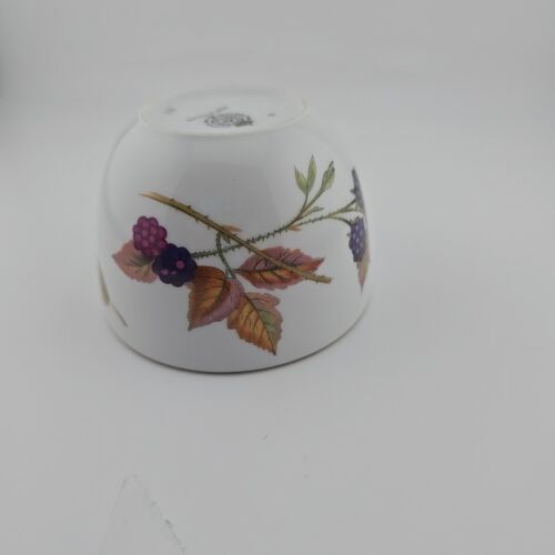 Vintage Royal Worcester Evesham Gold geschwungen offen Zuckerdose 31/4xH21/2" Pfirsichbeere - Bild 7 von 7