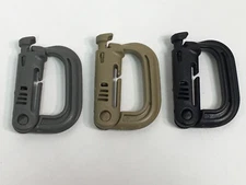 Mil Spec ITW Fastex Nexus Grimloc Grimlock MOLLE D Ring BLACK TAN FOLIAGE