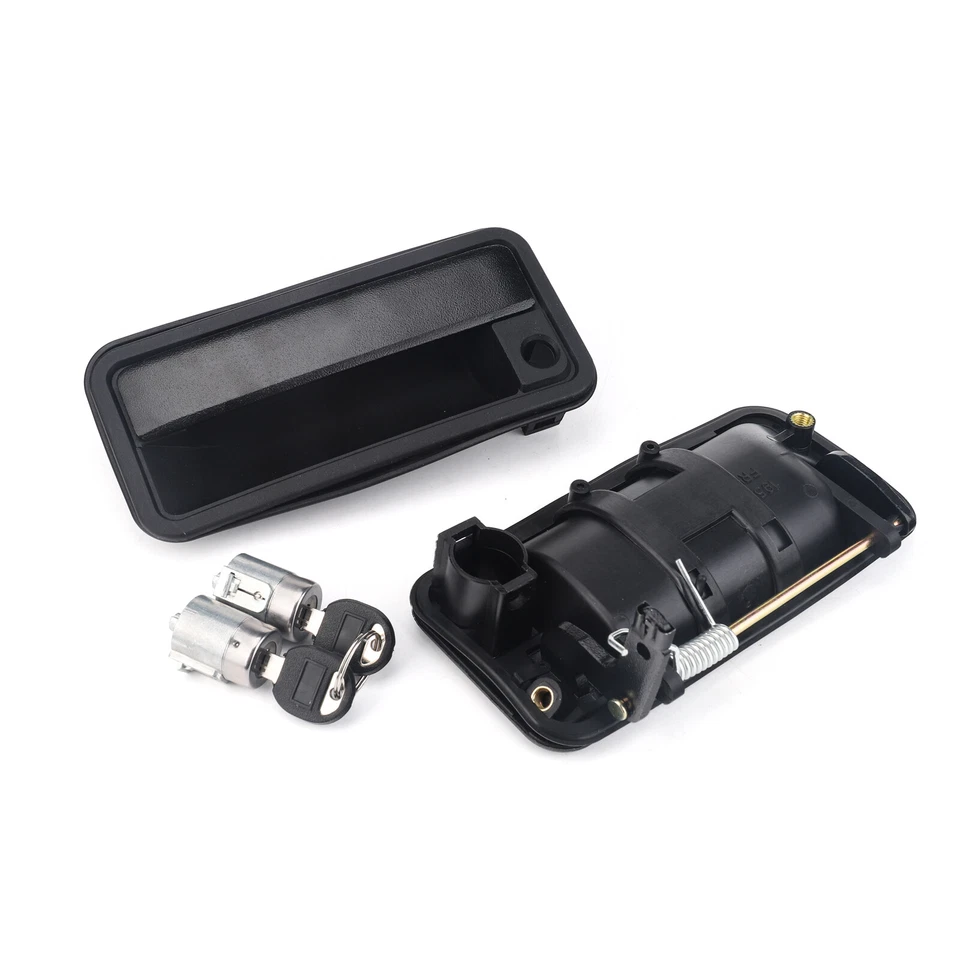 Exterior Door Handle w/ Lock Cylinder For Chevrolet GMC C/K1500 1995-2002 Front - Image 3 of 4