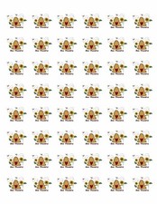 48 BEE HIVE THANKFUL ENVELOPE SEALS LABELS STICKERS 1.2" ROUND