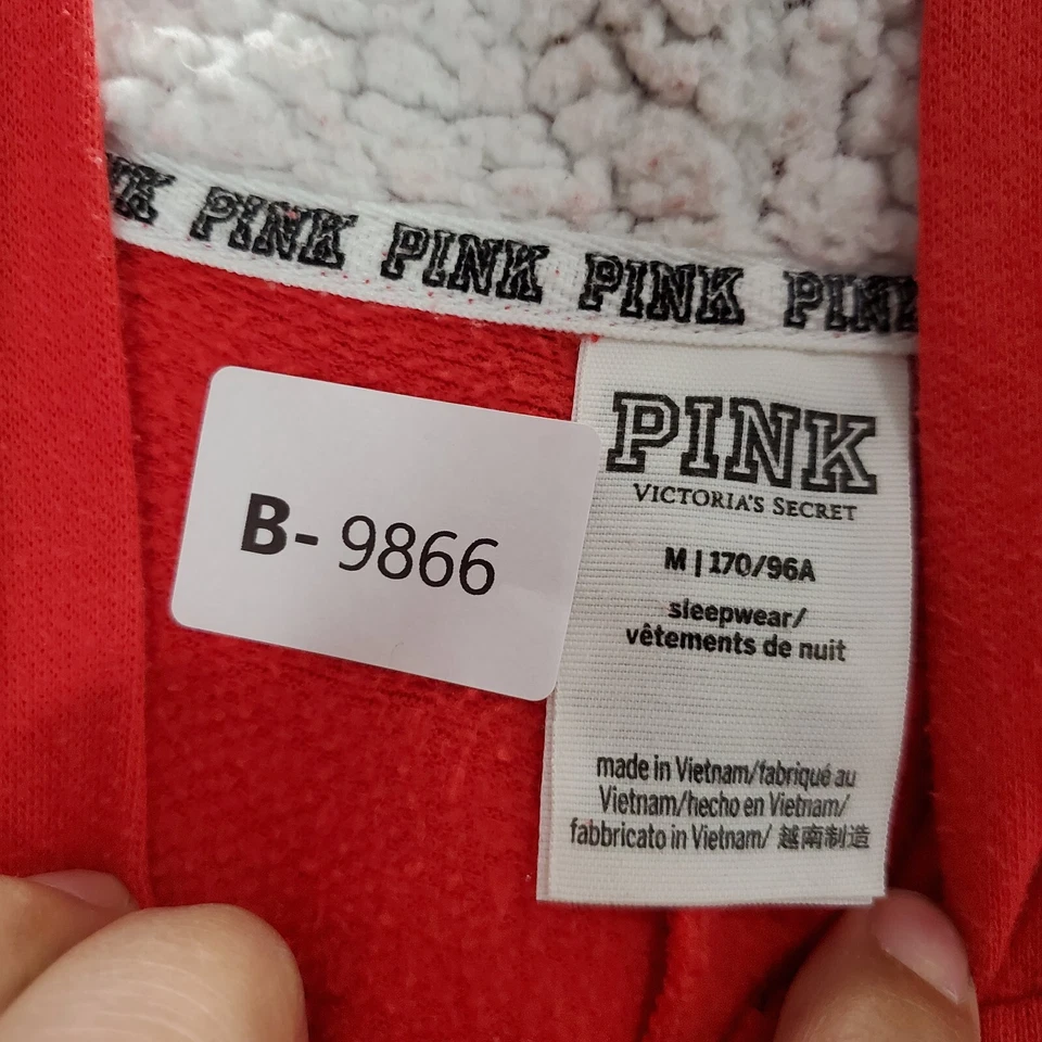 РОЗОВЫЙ Victoria's Secret женщин Sleepwear M красный цельный пижамы Fair Isle читать - Изображение 2 из 4