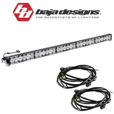 Baja Designs 50" OnX6+ Hybrid Laser Spot Light Bar W/ High/Low Wiring Harnesses