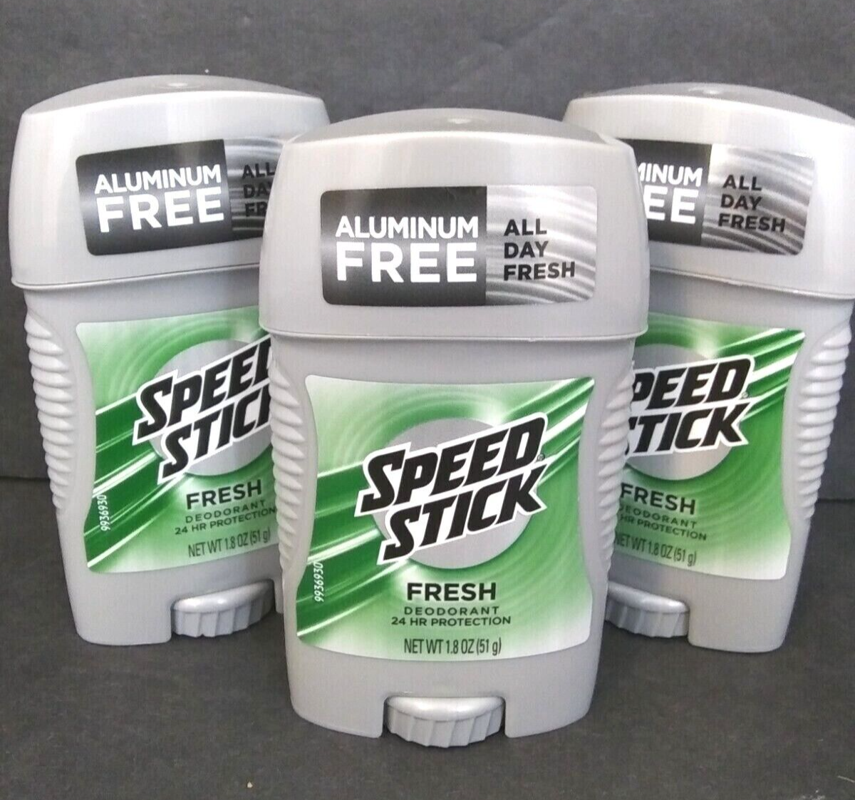 Speed Stick Gel Deodorant Mens 1.8 Oz FRESH Scent All Day Fresh Set Of 3 NEW