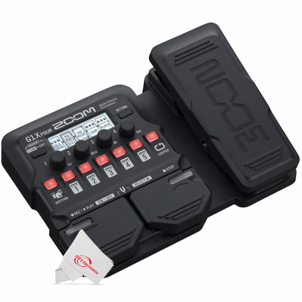 ③ZOOM / G1X FOUR ★HASSY Zoom G1X Four Guitar Multi-Effects Processor Pedal + Pig Hog PP9V