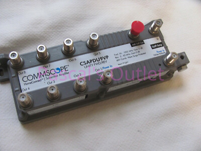 Passive VoIP Amplifier Commscope CSMAPDU9VPI 9-Port MoCA, Unity FWD/REV 1.0 GHz