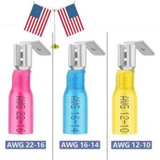 22-10AWG Piggyback Spade Wire Connectors Heat Shrink Quick Disconnect Terminal